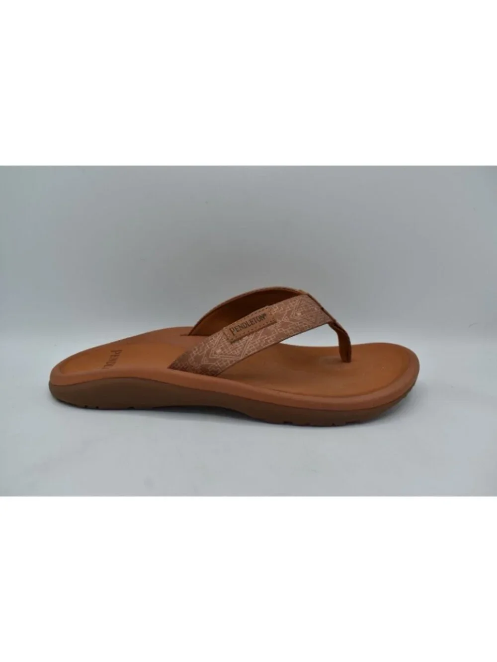 Pendleton‎ Mens Size 12 Mono Corico Tan Brown Thong Flip Flops Sandals Shoes